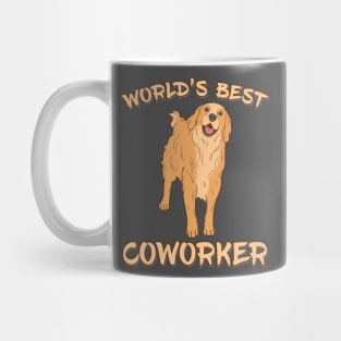 Golden Retriever World's Best Coworker Mug